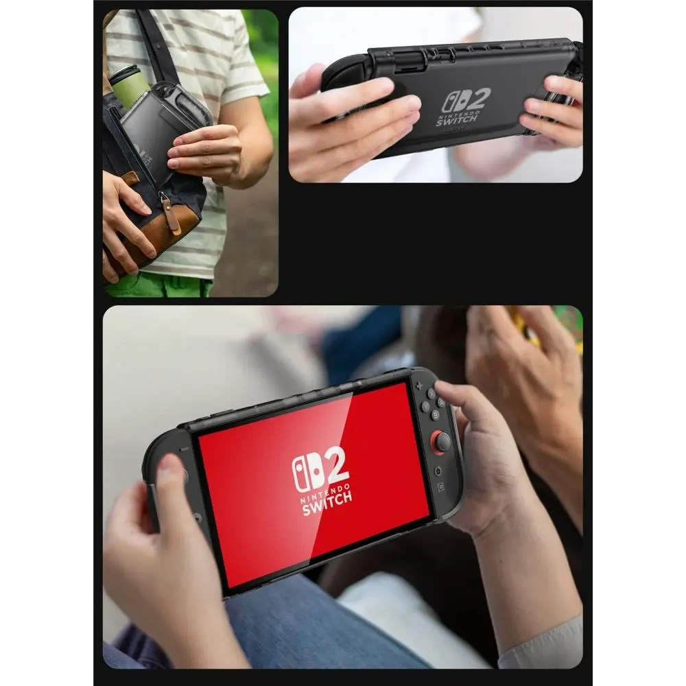 Supcase Crystal Case Nintendo Switch 2 Frost Black