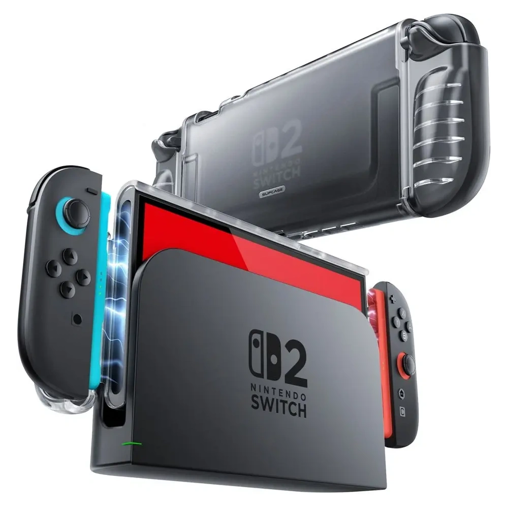 Supcase Crystal Case Nintendo Switch 2 Frost Clear