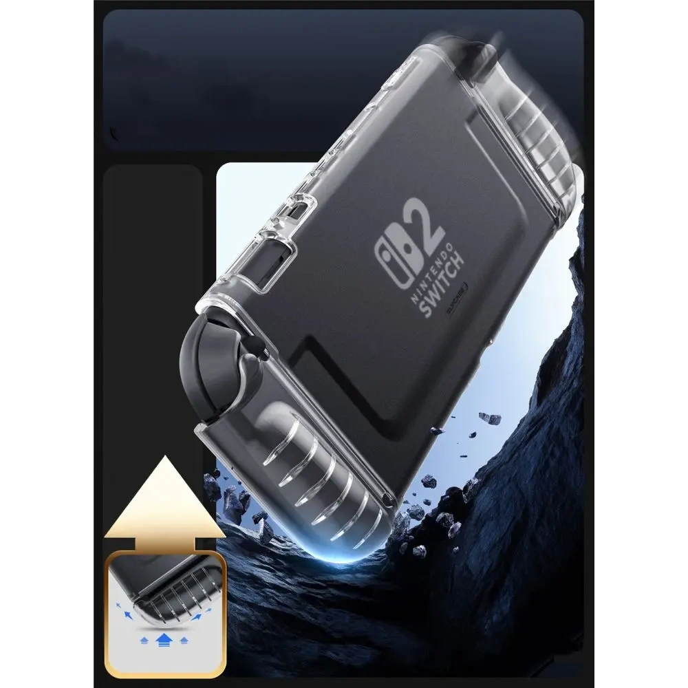 Supcase Crystal Case Nintendo Switch 2 Frostklar