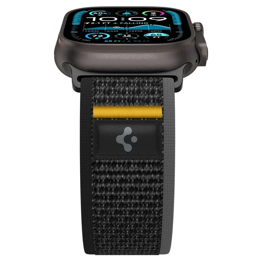 Spigen Athlex Air Apple Watch 6/7/8/9/10/SE/Ultra 1/2 44/45/46/49mm Aktiv Schwarz