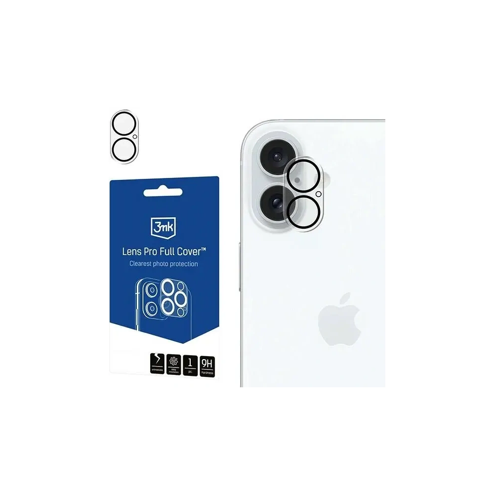 3MK Lens Pro Vollschutz Apple iPhone 16 / 16 Plus