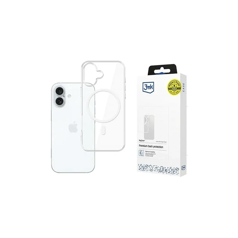 3MK MagCase MagSafe Apple iPhone 16 Plus čirý