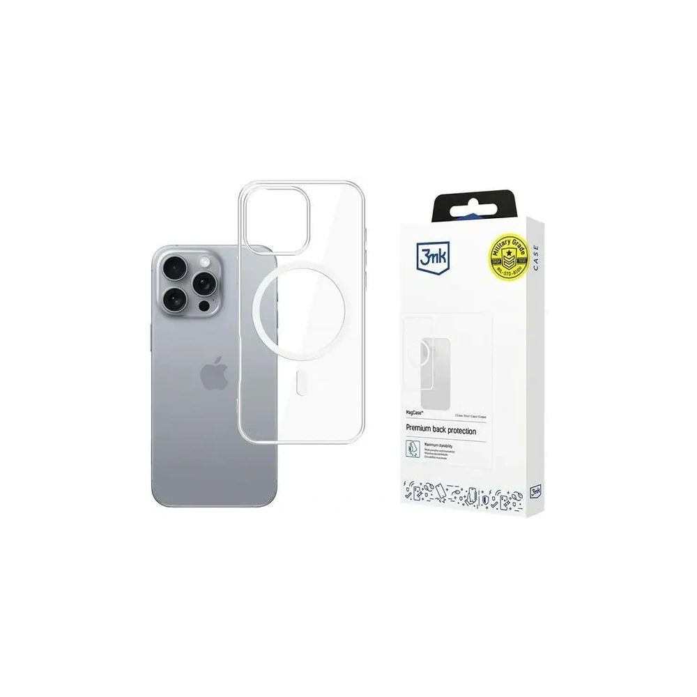 Etui 3MK MagCase MagSafe Apple iPhone 16 Pro przezroczysty