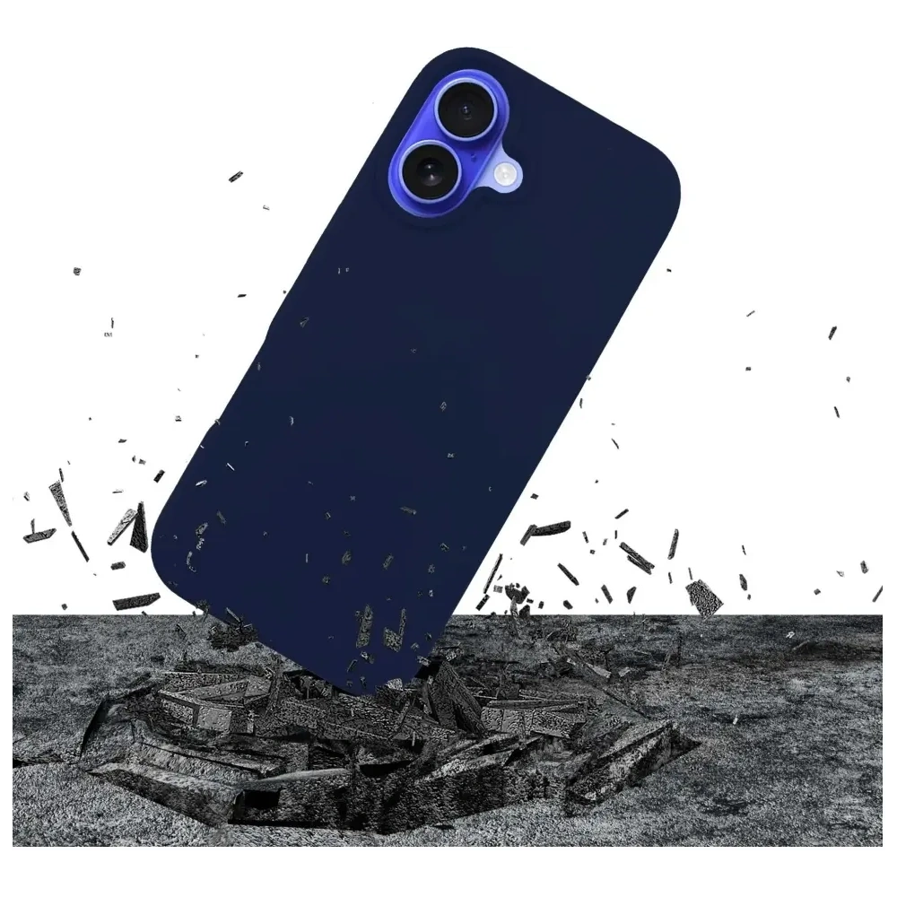 3MK Szilikon tok Apple iPhone 16 sötétkék