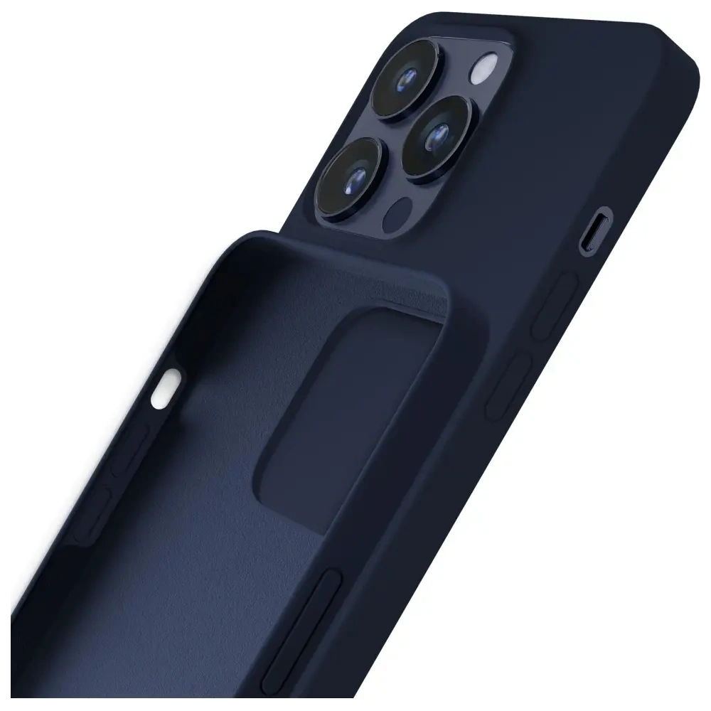 3MK Szilikon tok Apple iPhone 16 Pro sötétkék