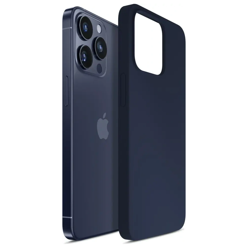 3MK Szilikon tok Apple iPhone 16 Pro sötétkék
