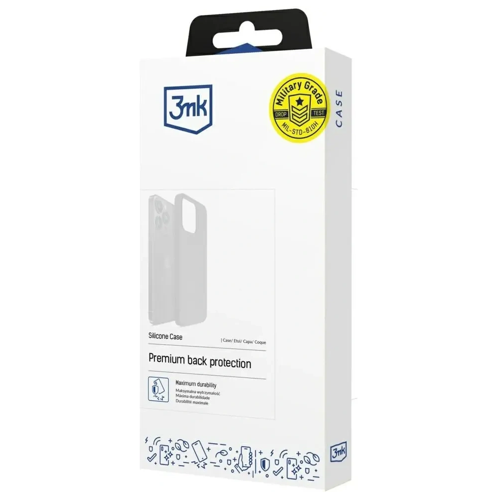 Husa din silicon 3MK pentru Apple iPhone 16 Pro, albastru marin