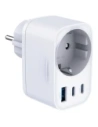 Încărcător 3MK Hyper Comfort 30W AC, USB-A, 2xUSB-C PD QC3.0 alb