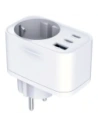 Încărcător 3MK Hyper Comfort 30W AC, USB-A, 2xUSB-C PD QC3.0 alb