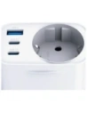 Încărcător 3MK Hyper Comfort 30W AC, USB-A, 2xUSB-C PD QC3.0 alb