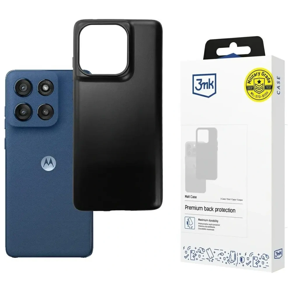 Etui 3MK Matt Case do Motorola Moto Edge 60 / 60 Fusion czarny