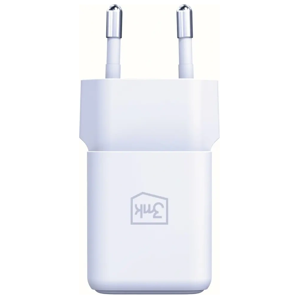 Încărcător 3MK Hyper GaN 20W USB-A, USB-C PD QC4+ alb