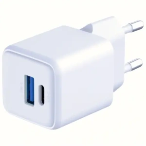 3MK Hyper GaN Töltő 20W USB-A, USB-C PD QC4+ fehér
