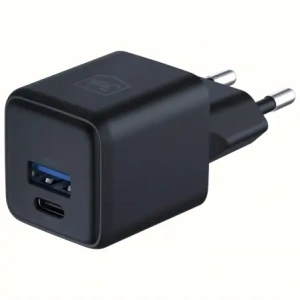 3MK Hyper GaN Töltő 20W USB-A, USB-C PD QC4+ fekete