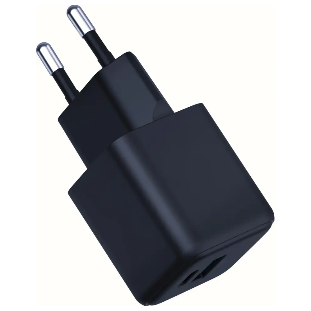 Încărcător 3MK Hyper GaN 20W USB-A, USB-C PD QC4+ negru