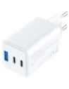 3MK Hyper GaN Charger 65W USB-A, 2xUSB-C PD QC4+ white