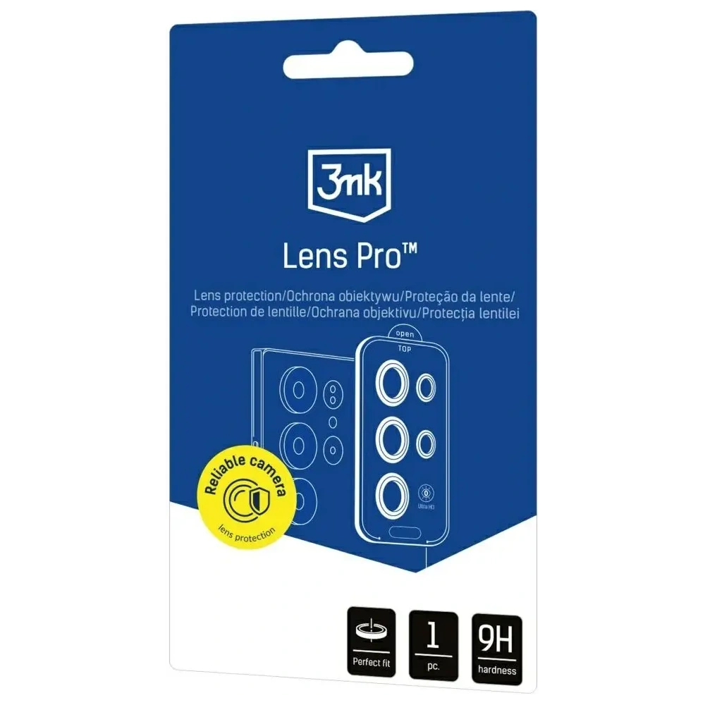 Szkło hybrydowe na obiektyw aparatu 3MK Lens Protection Pro do Samsung Galaxy A36 / A56 5G czarny