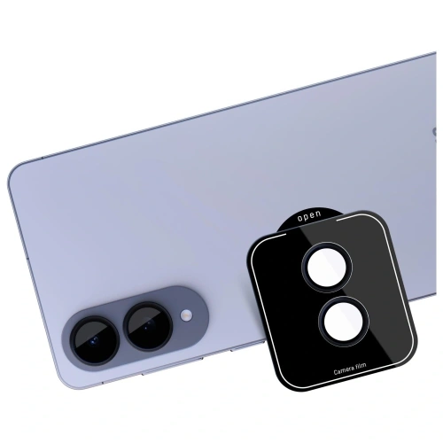 Szkło hartowane na obiektyw aparatu 3MK Lens Protection Pro do Samsung Galaxy S25 Edge czarny