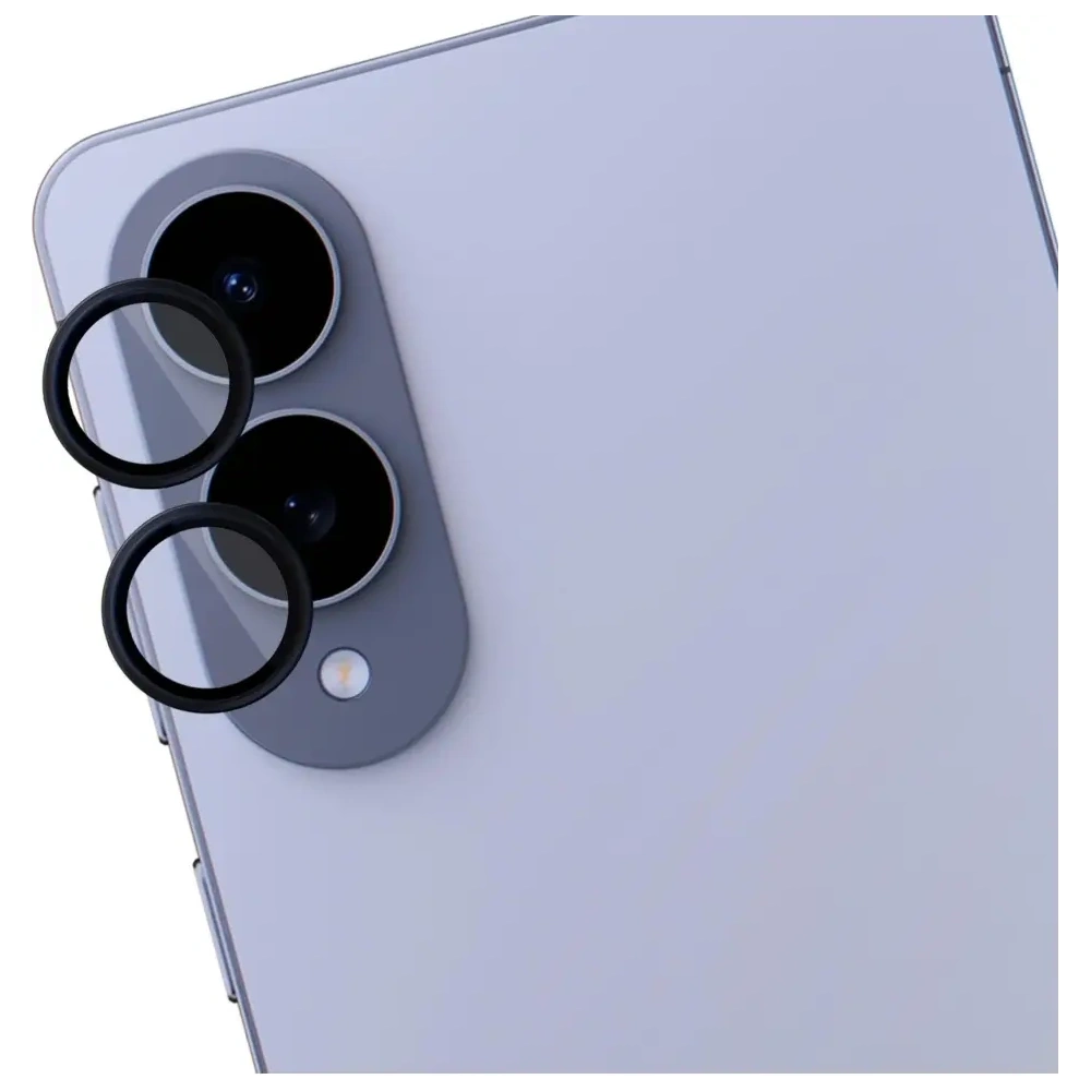 Szkło hybrydowe na obiektyw aparatu 3MK Lens Protection Pro do Samsung Galaxy S25 Edge czarny