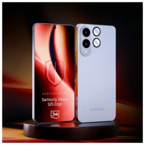 Szkło hybrydowe na obiektyw aparatu 3MK Lens Protection Pro do Samsung Galaxy S25 Edge czarny