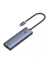 Baseus UltraJoy 4-v-1 Hub USB-C / 3xUSB-A 3.0, RJ45 (šedá)