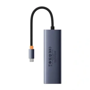 Baseus UltraJoy 4-v-1 Hub USB-C / 3xUSB-A 3.0, RJ45 (šedá)