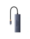 Baseus UltraJoy 4-v-1 Hub USB-C / 3xUSB-A 3.0, RJ45 (šedá)