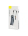 Baseus UltraJoy 4-v-1 Hub USB-C / 3xUSB-A 3.0, RJ45 (šedá)