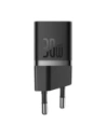 Baseus GaN5 30W USB-C nástěnná nabíječka (černá)