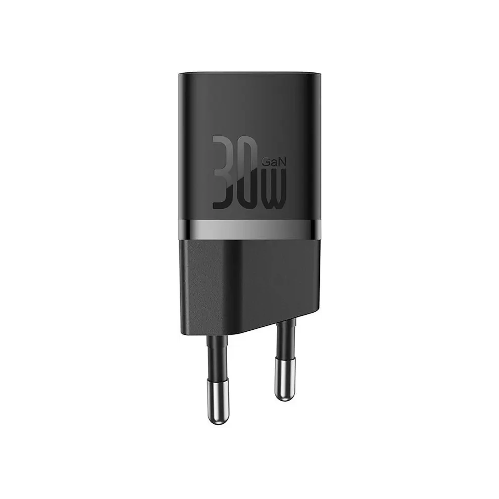 Baseus GaN5 30W USB-C nástěnná nabíječka (černá)