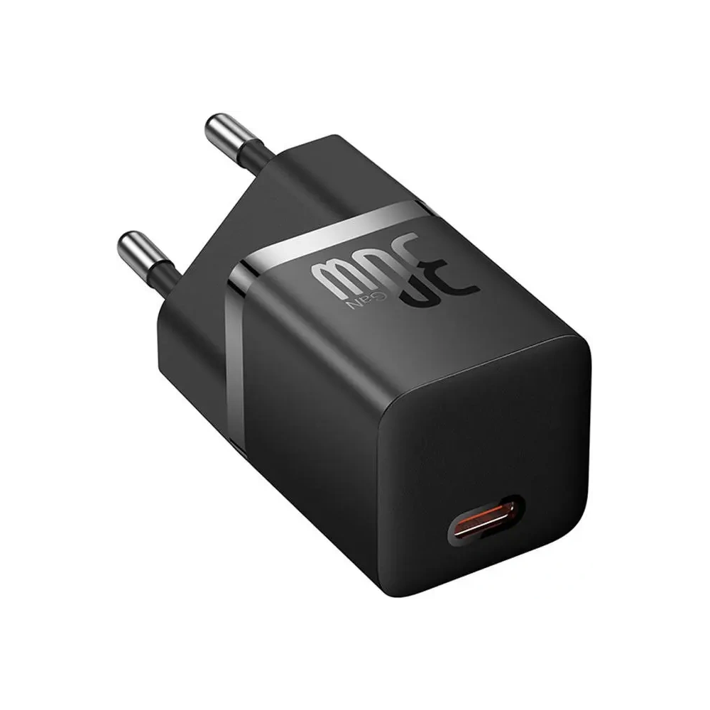 Baseus GaN5 30W USB-C nástěnná nabíječka (černá)