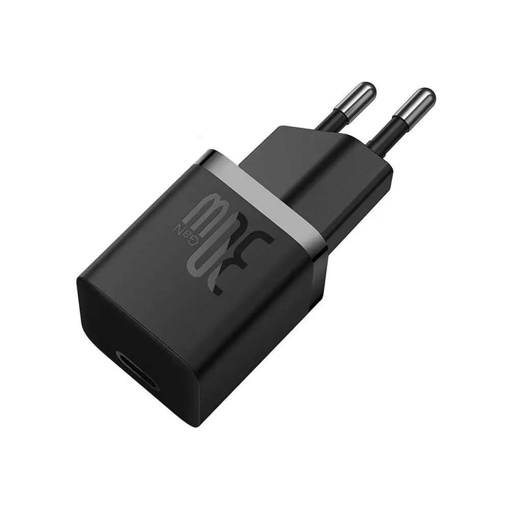 Baseus GaN5 30W USB-C nástěnná nabíječka (černá)
