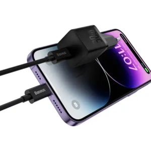 Baseus GaN5 30W USB-C nástěnná nabíječka (černá)