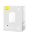 Baseus GaN5 30W USB-C nástěnná nabíječka (bílá)