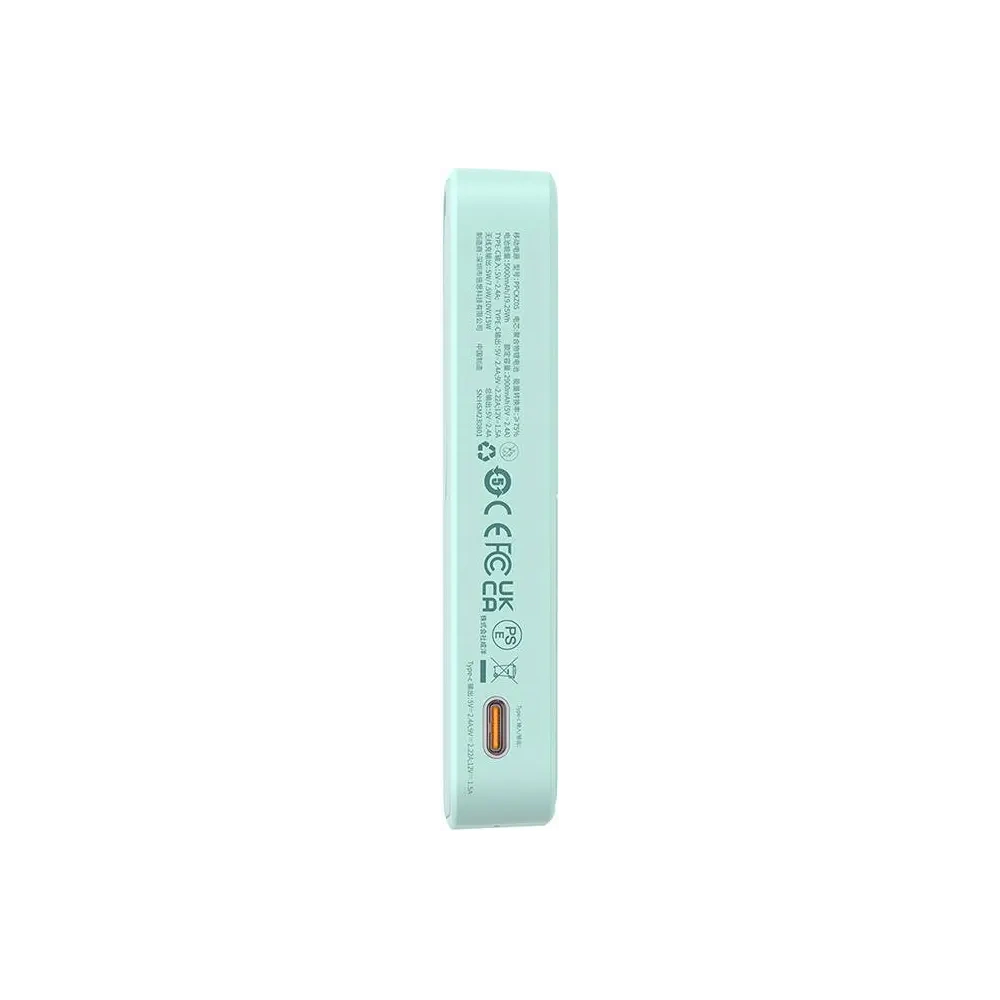 Baseus MagPro Magnetická Power Banka 5000mAh 20W MagSafe (mentolová)