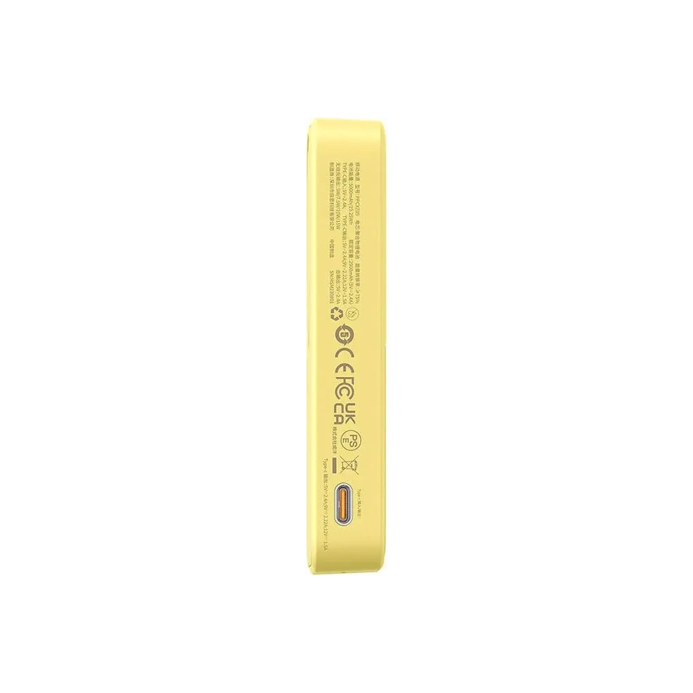 Powerbank magnetyczny z podstawką Baseus MagPro Magnetic 5000mAh 20W MagSafe (żółty)