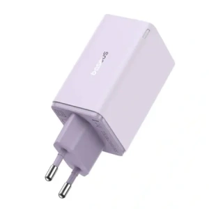Baseus GaN6 Pro 2xUSB-A, 2xUSB-C, 65W Nástěnná nabíječka (fialová)