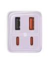 Baseus GaN6 Pro 2xUSB-A, 2xUSB-C, 65W Nástěnná nabíječka (fialová)