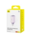 Baseus GaN6 Pro 2xUSB-A, 2xUSB-C, 65W Nástěnná nabíječka (fialová)