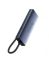 Baseus UltraJoy Series Lite Hub 4-Port USB-A / 3xUSB-A 3.0, RJ45, USB-C 5V (šedá)