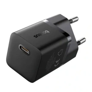 Baseus GaN5 Mini 1C 25W USB-C Zásuvková Nabíječka (černá)