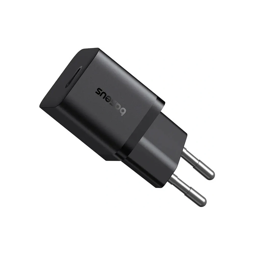 Baseus GaN5 Mini 1C 25W USB-C Zásuvková Nabíječka (černá)