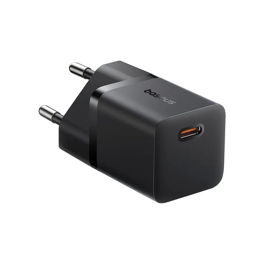 Baseus GaN5 Mini 1C 25W USB-C Zásuvková Nabíječka (černá)