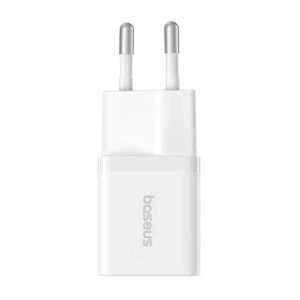 Baseus GaN5 Mini 1C 25W USB-C Nástěnná nabíječka (bílá)