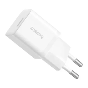 Baseus GaN5 Mini 1C 25W USB-C Nástěnná nabíječka (bílá)