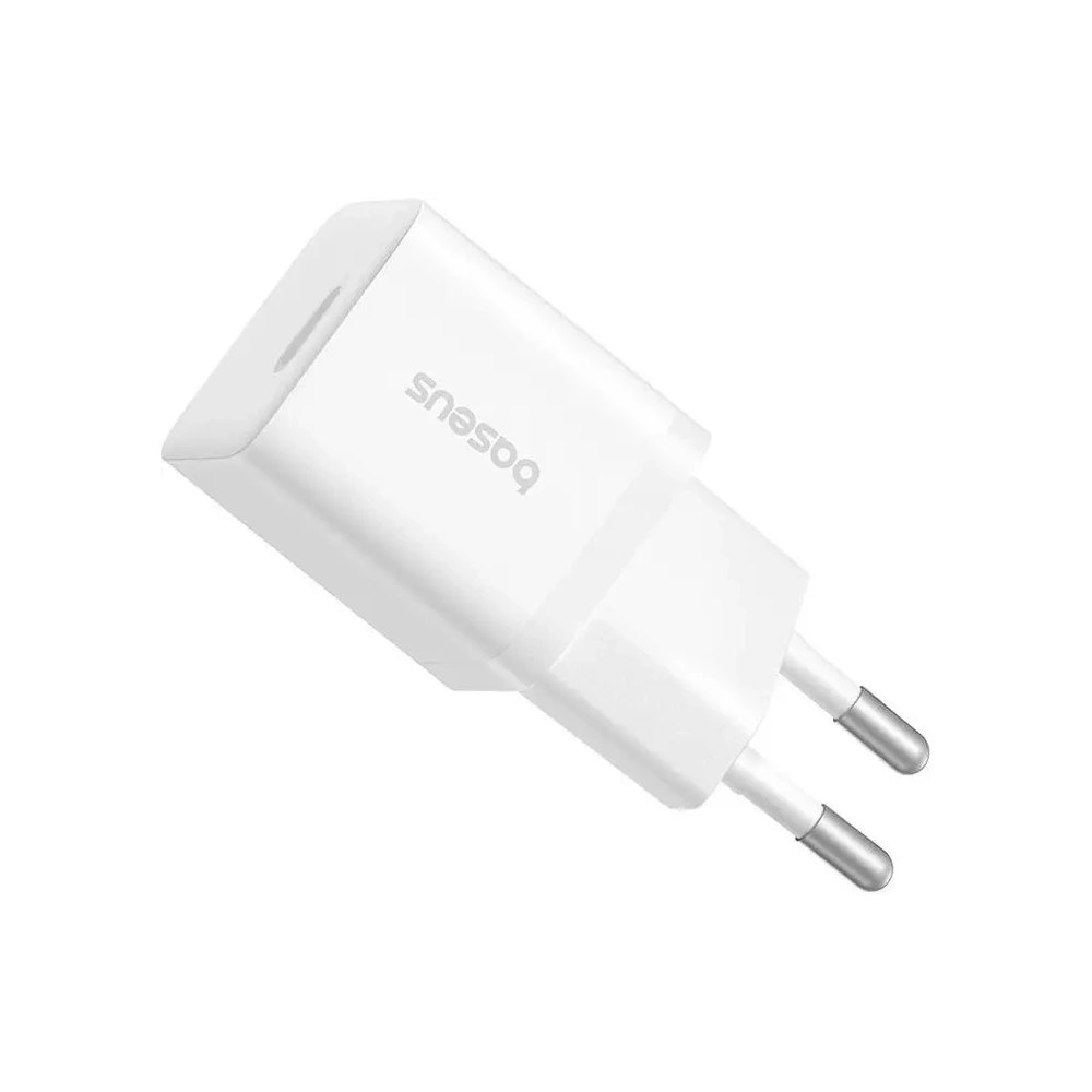 Baseus GaN5 Mini 1C 25W USB-C Nástěnná nabíječka (bílá)