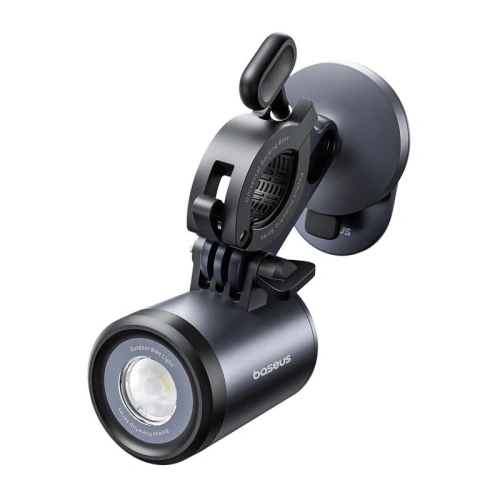 Uchwyt rowerowy Baseus PrimeTrip 2w1 uchwyt na telefon + latarka 600lm USB-C (czarny)