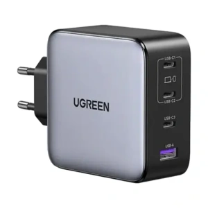 Ładowarka sieciowa UGREEN GaN 200W USB-A, 3xUSB-C (szara)