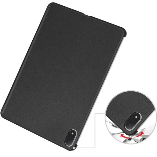 Etui z klapką Bizon Case Tab Croc do OnePlus Pad 3 / 2 Pro / OPPO Pad 4 / 4 Pro czarne