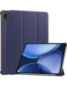 Etui z klapką Bizon Case Tab Croc do OnePlus Pad 3 / 2 Pro / OPPO Pad 4 / 4 Pro granatowe
